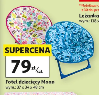 Fotel dziecięcy Moon 37x34x48cm promocja w Auchan