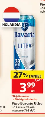 Piwo Bavaria Ultra promocja w Auchan