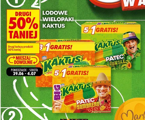 Lody Kaktus Patec Jungle 6-pak promocja w Biedronka