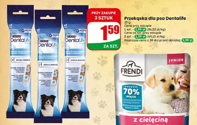 Karma mokra dla psa z cielęciną promocja w Dino