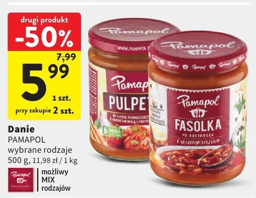 Danie Pamapol fasulka promocja w Intermarche