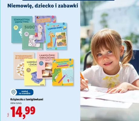 Książeczka z łamigłówkami promocja w Lidl