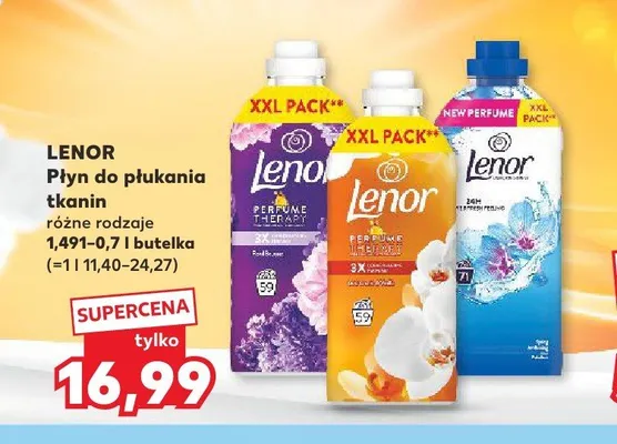 Płyn do płukania tkanin Lenor Perfume Therapy Floral Bouquet & Note of Musk promocja w Kaufland