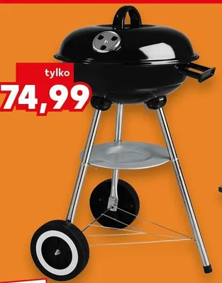 Grill węglowy Kansas z kółkami promocja w Kaufland