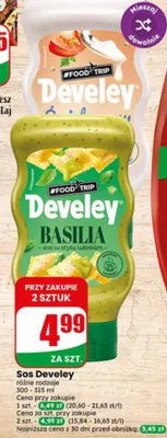 Sos Develey Basilia styl włoski promocja w Dino