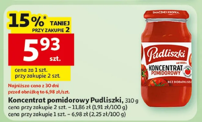 Koncentrat pomidorowy promocja w Auchan