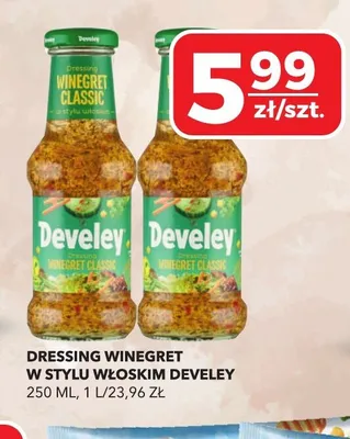 Dressing Winegret Classic w stylu włoskim Develey promocja w Top Market