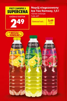 Napój niegazowany Ice Tea Remsey promocja w Biedronka