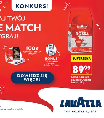 Kawa ziarnista Qualità Rossa promocja w Biedronka