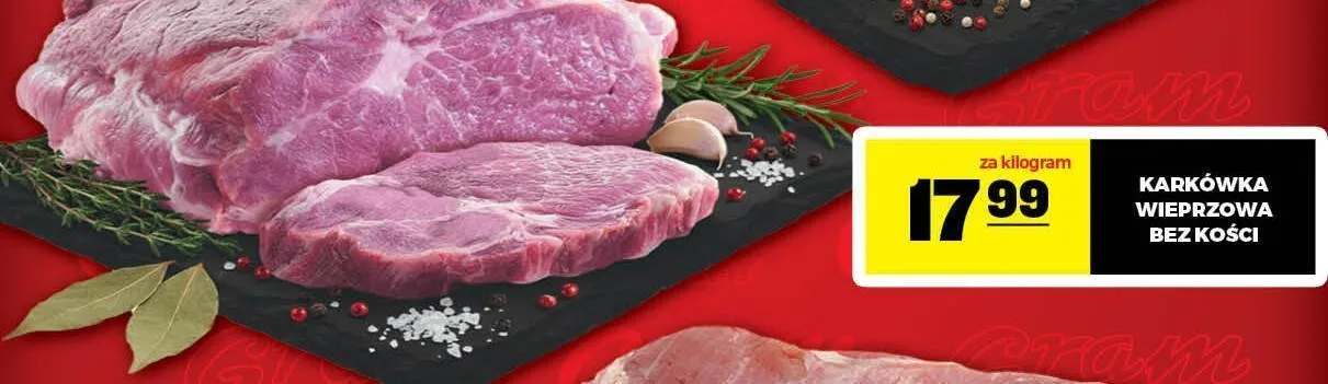Karkówka wieprzowa bez kości promocja w Gram Market