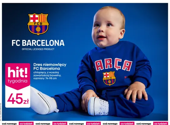 Dres niemowlęcy FC Barcelona promocja w Pepco