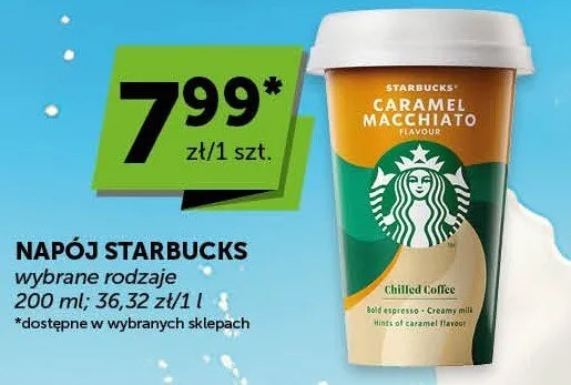 Napój Starbucks wybrane rodzaje promocja w ABC