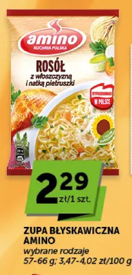 Zupa błyskawiczna Amino promocja w Groszek