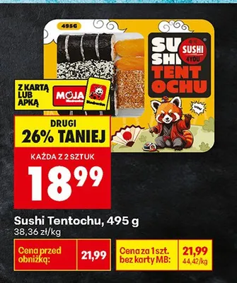 Sushi Tentochu promocja w Biedronka