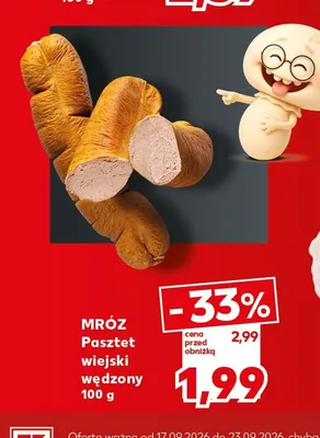 Pasztet wiejski wędzony Mróz promocja w Kaufland