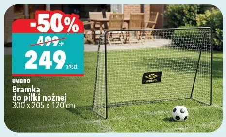 Bramka do piłki nożnej Umbro 300x205x120cm promocja w Biedronka Home