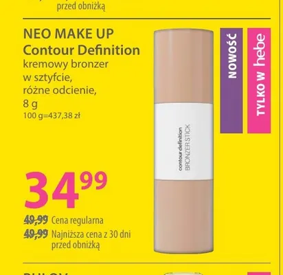 Contour Definition kremowy bronzer w sztyfcie Neo Make Up promocja w Hebe