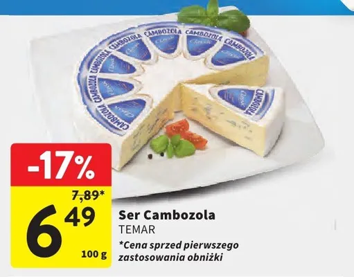 Ser Cambozola promocja w Intermarche
