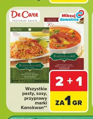 Pasta Red Curry Kanokwan promocja w Carrefour