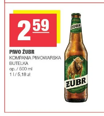 Piwo Żubr Kompania Piwowarska promocja w SPAR