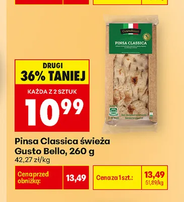 Pinsa Classica świeża Gusto Bello promocja w Biedronka