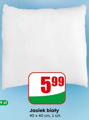 Jasiek biały poduszka promocja w Dino