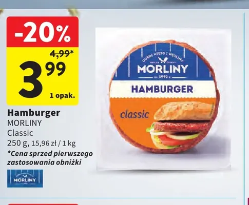 Hamburger Classic Morliny promocja w Intermarche