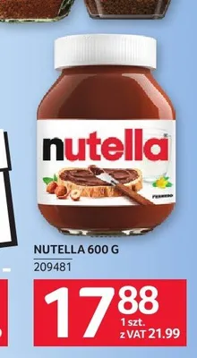 Krem do smarowania Nutella promocja w Selgros