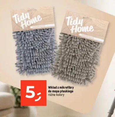 Wkład z mikrofibry do mopa płaskiego Tidy Home promocja w Dealz