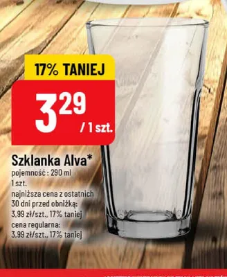 Szklanka Alva promocja w POLOmarket