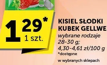 Kisiel słodki Kubek Gellwe promocja w ABC