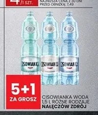 Woda Cisowianka 1,5l promocja w Wafelek