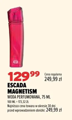 Woda perfumowana Escada Magnetism promocja w Drogerie Natura