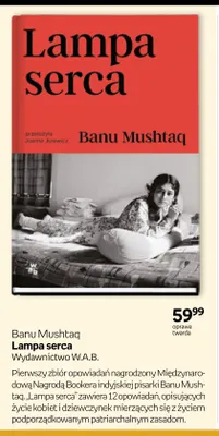 Książka Lampa serca Banu Mushtaq promocja w Empik
