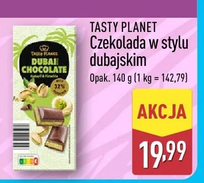 Czekolada w stylu dubajskim Tasty Planet promocja w Aldi