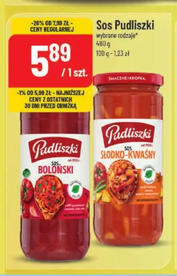 Sos słodko-kwaśny Pudliszki promocja w POLOmarket