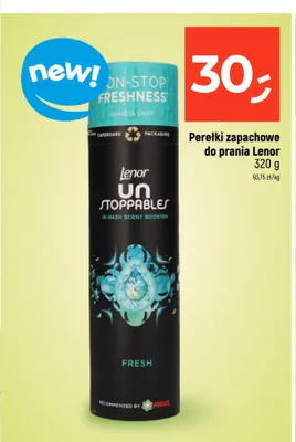 Perełki zapachowe do prania Lenor Unstoppables Fresh promocja w Dealz
