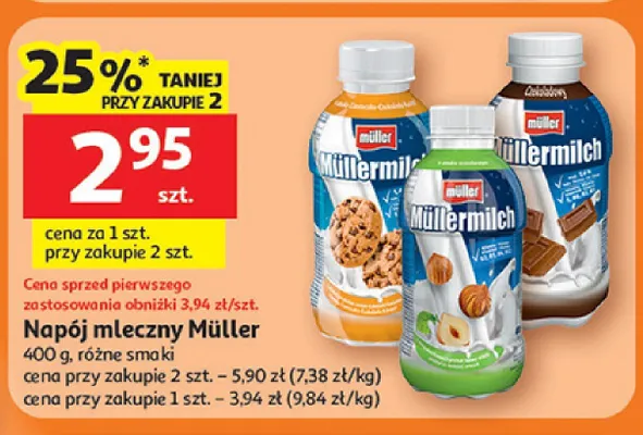 Napój mleczny promocja w Auchan