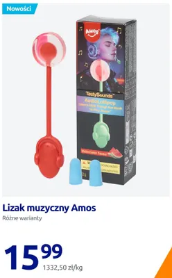 Lizak muzyczny Amos promocja w Action