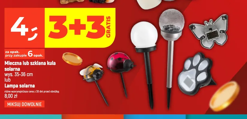 Mleczna kula solarna promocja w Dealz