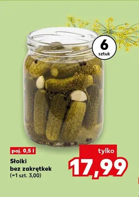 Słoiki bez zakrętek promocja w Kaufland