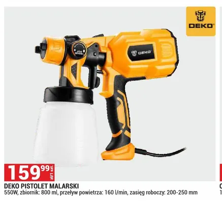 Pistolet malarski Deko promocja w Merkury Market