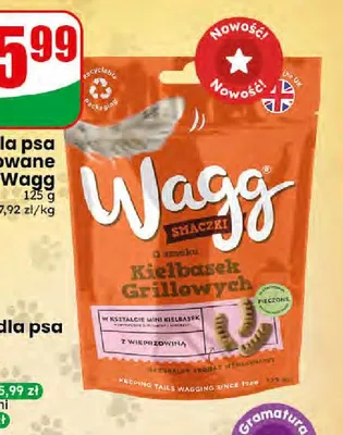 Przekąska dla psa kiełbaski grillowane Wagg promocja w Dino