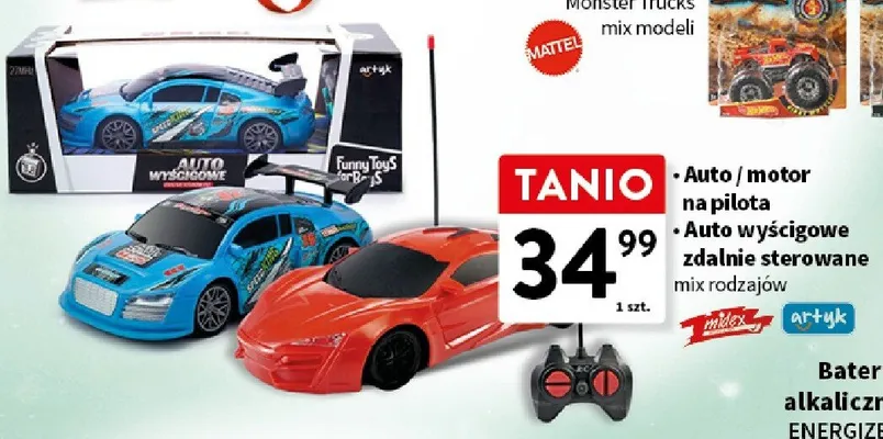 Auto/motor na pilota, Auto wyścigowe zdalnie sterowane mix rodzajów promocja w Intermarche