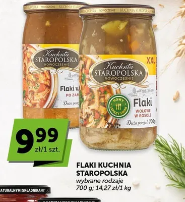 Flaki Kuchnia Staropolska promocja w Groszek