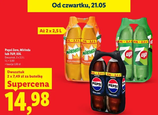 Napój gazowany 2-pak  promocja w Lidl