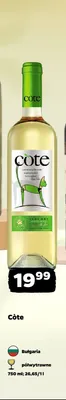 Wino białe Côte promocja w Netto