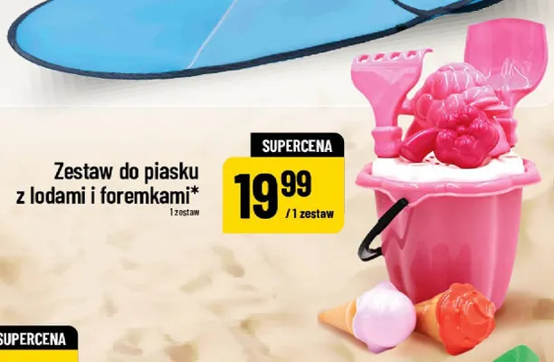Zestaw do piasku z lodami i foremkami promocja w POLOmarket