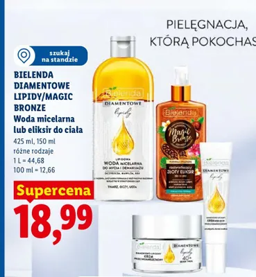 Woda micelarna Bielenda Diamentowe Lipidy promocja w Lidl