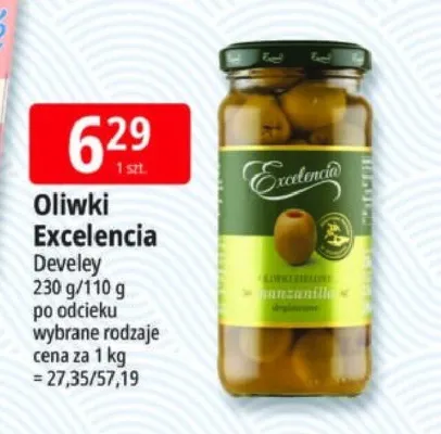 Oliwki zielone drylowane Excelencia promocja w Leclerc